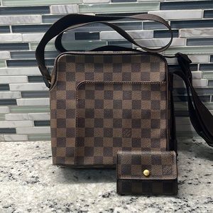 Louis Vuitton Olav Damier Crossbody Bag/Wallet Set